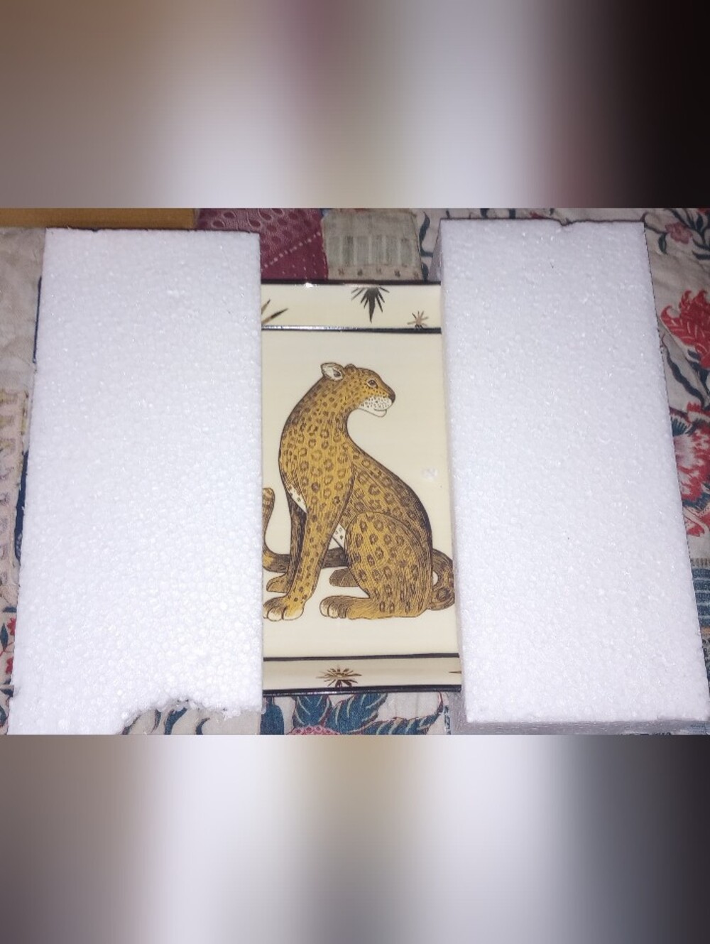 Anthro Penny Vanity Trinket Tray Leopard - Picture 3 of 4